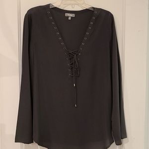 Lace up front tunic